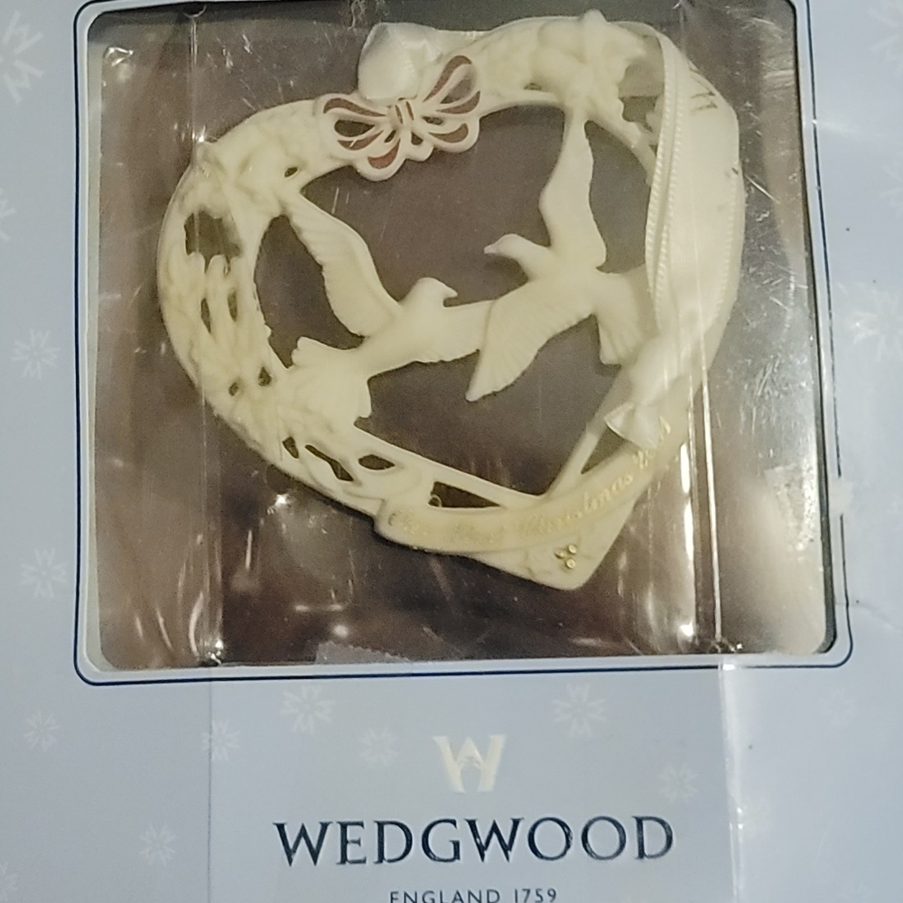 WEDGEWOOD ornament 2001 vintage Christmas our first Christmas